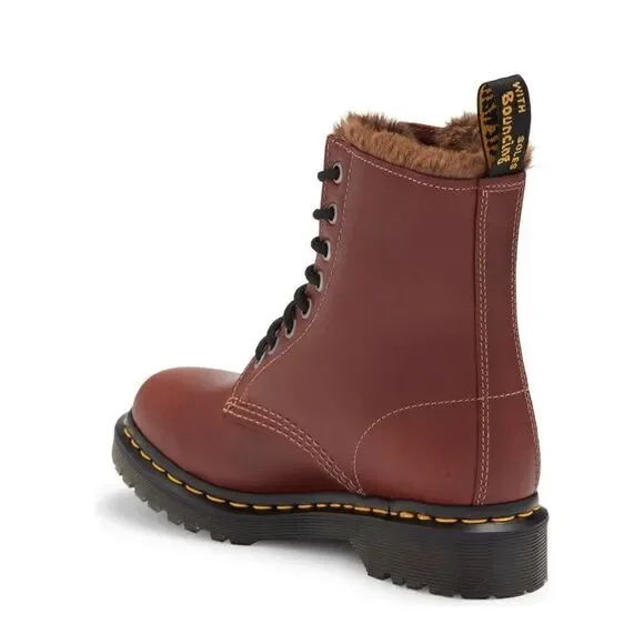 Dr. Martens | 1460 Serena Aburzzo Lug Sole Leather Boots - Picture 2 of 9